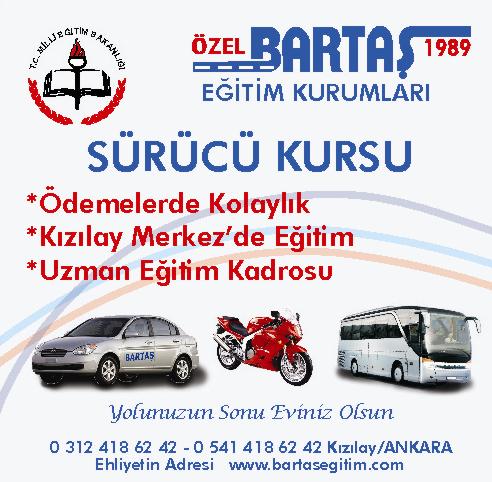 Ankara Özel Bartaş Sürücü Kursu